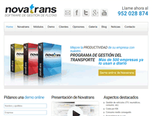 Tablet Screenshot of novatrans.es